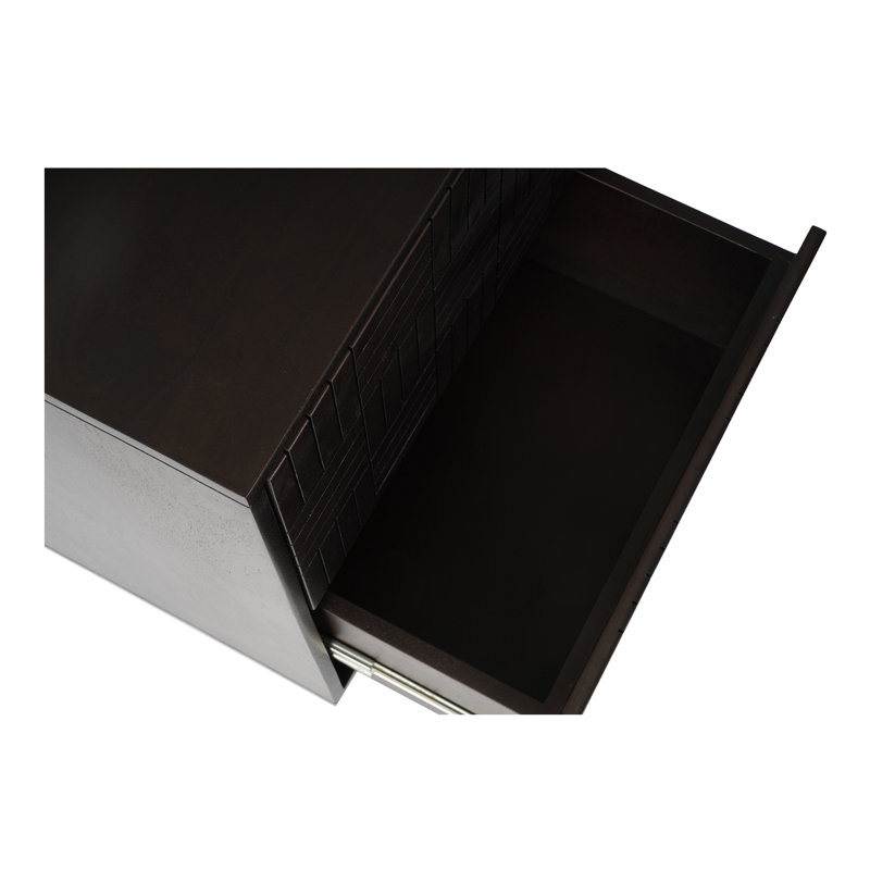 Denman 2 - Drawer Solid Wood Nightstand