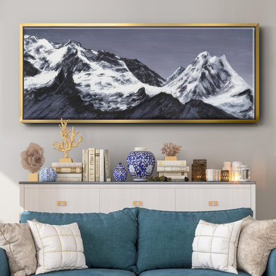 Moonlit Mountain Range I - Toile encadrée