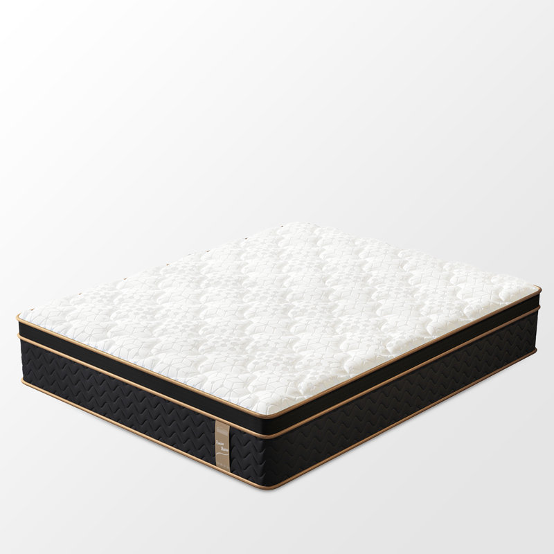 10 Inch Hybrid Mattress Eurotop With Gel Memory Foam Motion Isolation Individually Wrapped Pocket Coils Pressure Relief Mattress