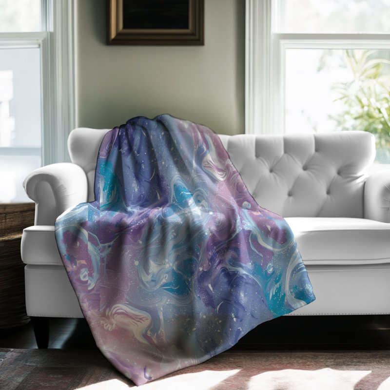 Atmospher Tranquil Ethereal - Couverture Sherpa de qualité supérieure 1 pièce, Lit simple