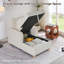 Méridienne convertible avec dossier réglable et rangement caché Beata, coussin amovible pour le salon et la chambre à coucher-1212369331