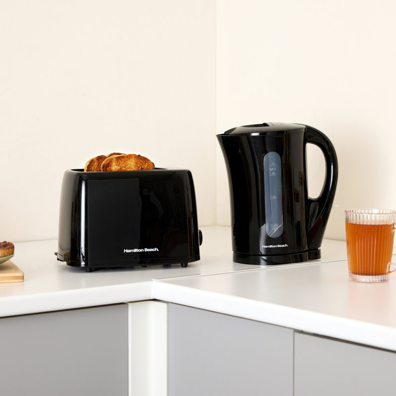 Hamilton Beach Essential 1.7L Plastic Electric Kettle, Black