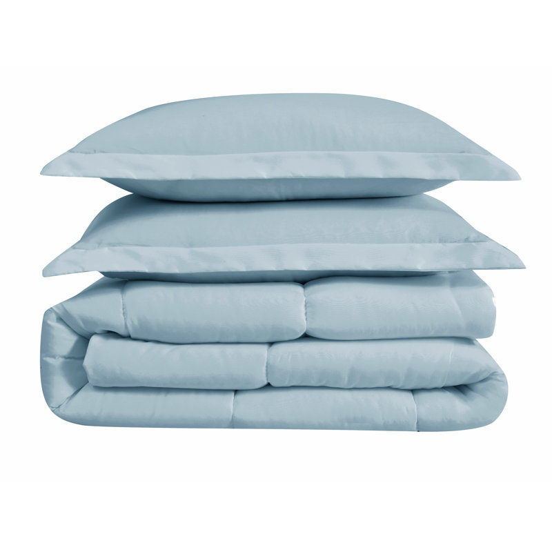 Polyester Ring Stitch Comforter, Twin XL Comforter + 1 Sham, Blue