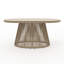 Table ovale en acier pour terrasse extérieure