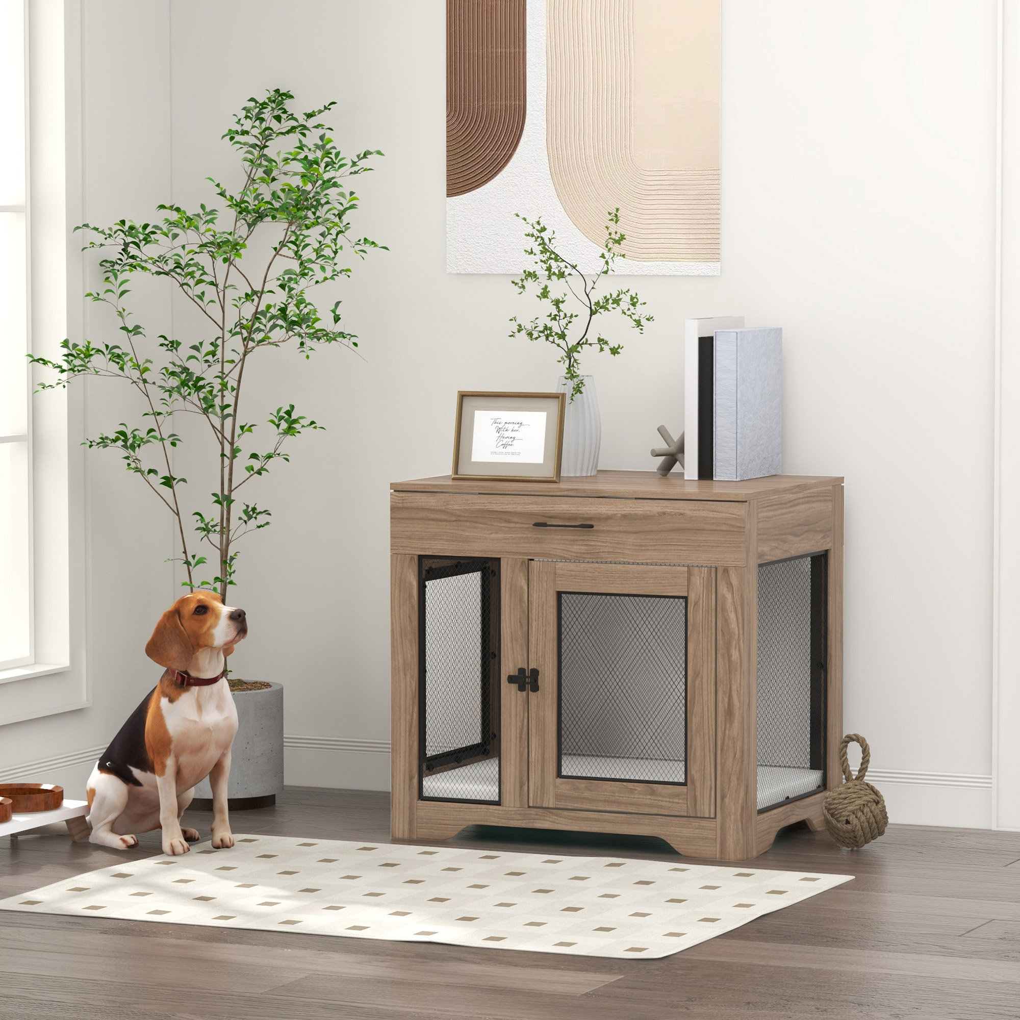 Tucker Murphy Pet™ Dog Crate Furniture With Soft Water-Resistant ...