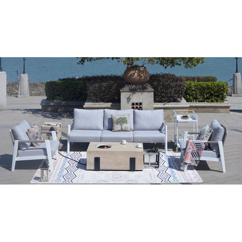5 - Person Patio Conversation Set with Cushions
