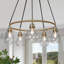 Lustre encastré 5 lumières Glam