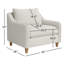 Fauteuil de 42 po de large Eponine