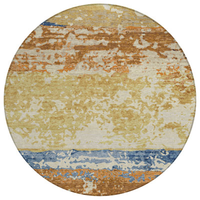 Machine Washable Indoor/Outdoor Lanphear ACN2398 Stripes Rug