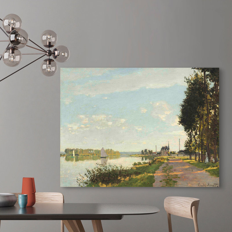 Argenteuil by Claude Monet - Wrapped Canvas Art Prints, 50cm H x 70cm W x 4cm D
