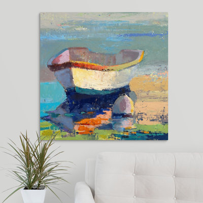 « Carwell Bottle Green Boat » par Beth A. Forst - reproduction d'art