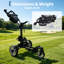 Chariot de golf électrique avec télécommande, batterie lithium 265 Wh, portée de 27 trous, double moteur, capacité de franchissement de pentes jusqu'à 25°, étanchéité IP55, capacité de charge de 32 kg, chariot de golf pliable