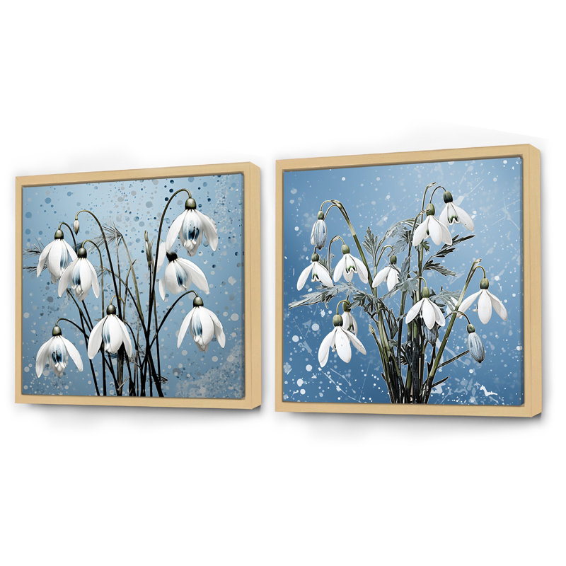 Ensemble de 3 photos minimalisme, Cadre flottant brun, H 30 po x l 61 po