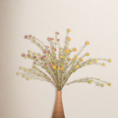 Artificial Wildflower Floral Arrangement With Long Stems For Vase Filler Table Decoration Home Decor