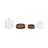 Claussen Two-Piece Glass Cloche Decor Set