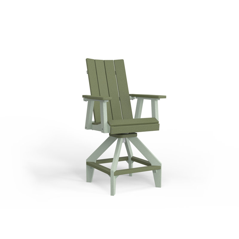 SOL Outdoor Bar Stool, Seafoam, Black