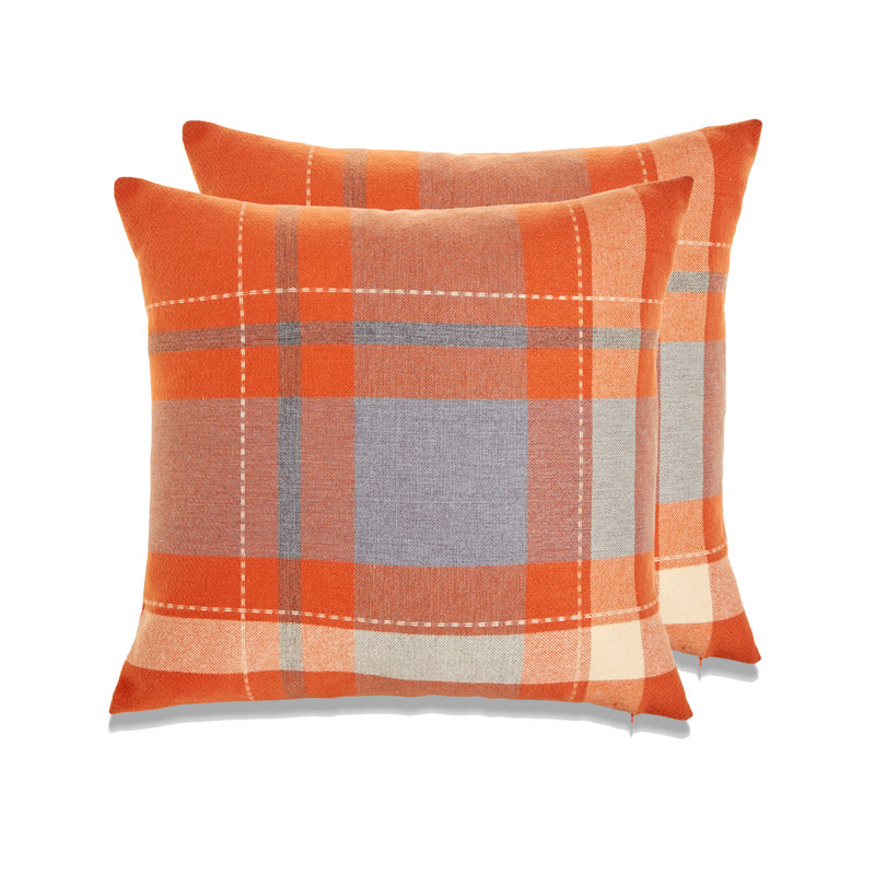 Coussin Manhattan, Orange, Polyester
