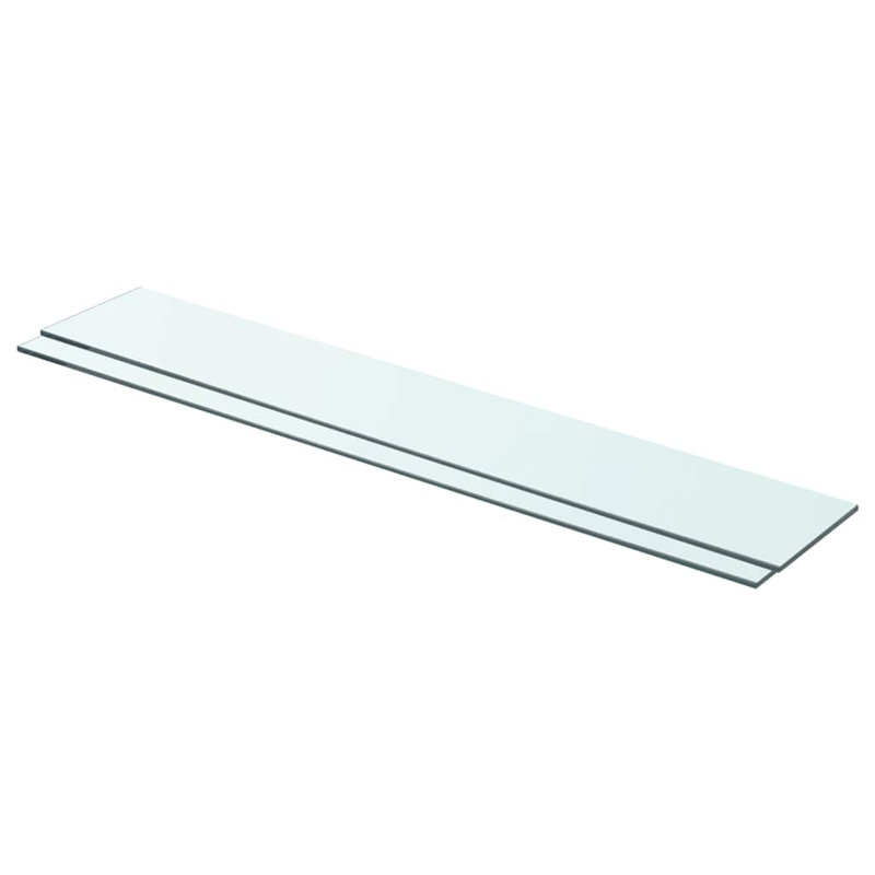 Tablette murale Tablette flottante présentoir mural en verre trempé, H 0,31 po x l 31,5 po x P 4,7 po