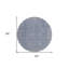 Tapis rond 8 po Denim