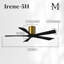60" Irene 5-Blade Hugger Ceiling Fan with Wall Remote-1087667383-1087667391-1087667333