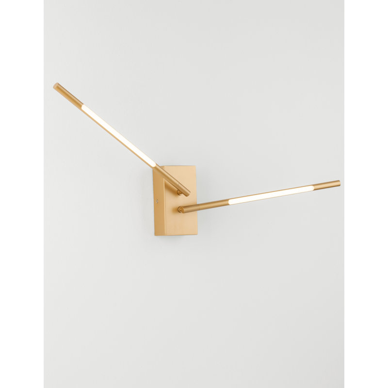 LED Armed Sconce, Gold