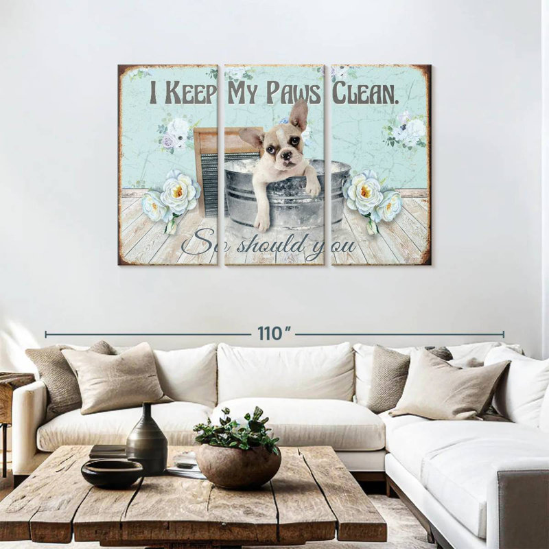 Ketti Keep Our Paws Clean, 48" H x 74" W