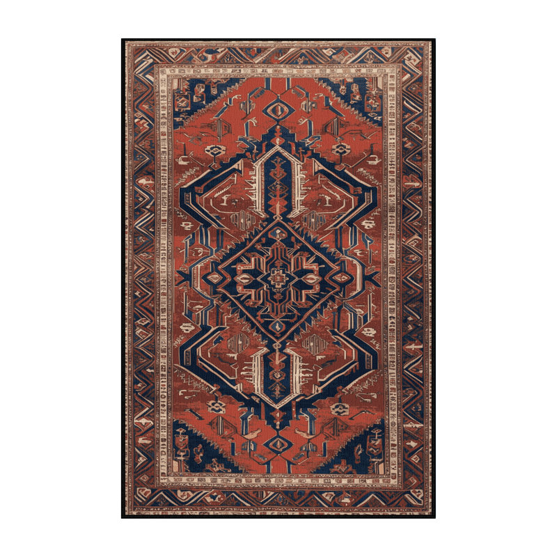 Tapis brun lavable à la machine, Rectangulaire 2 pi x 3 pi