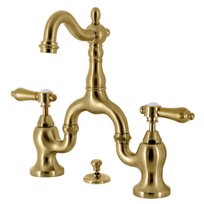 Robinet de salle de bain à large entraxe avec bonde