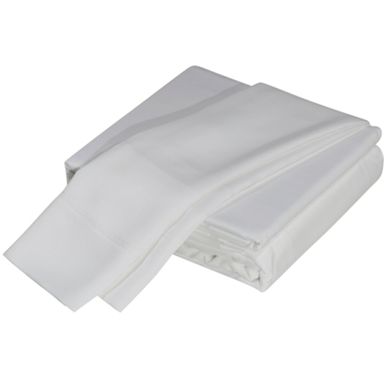 Premium Silky Soft 100% Tencel Lyocell Derived from Eucalyptus 4-Piece Sheet Set, White, King