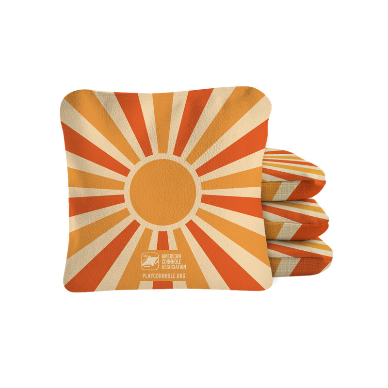 Retro Sunshine Synergy Pro Cornhole Bags