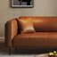 Coussin de canapé de couleur unie en cuir véritable standard-108589793