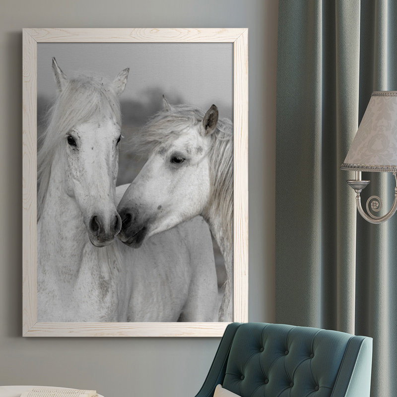 Farwell Affection I, reproduction d'art sur toile, Cadre blanc, H 37,5 po x l 27,5 po x P 1 po