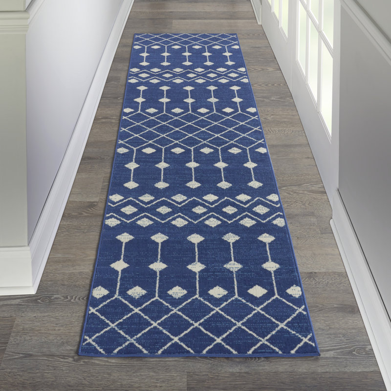Tapis bohémien Bo Bo, Tapis de couloir 2 pi 3 po x 12 pi