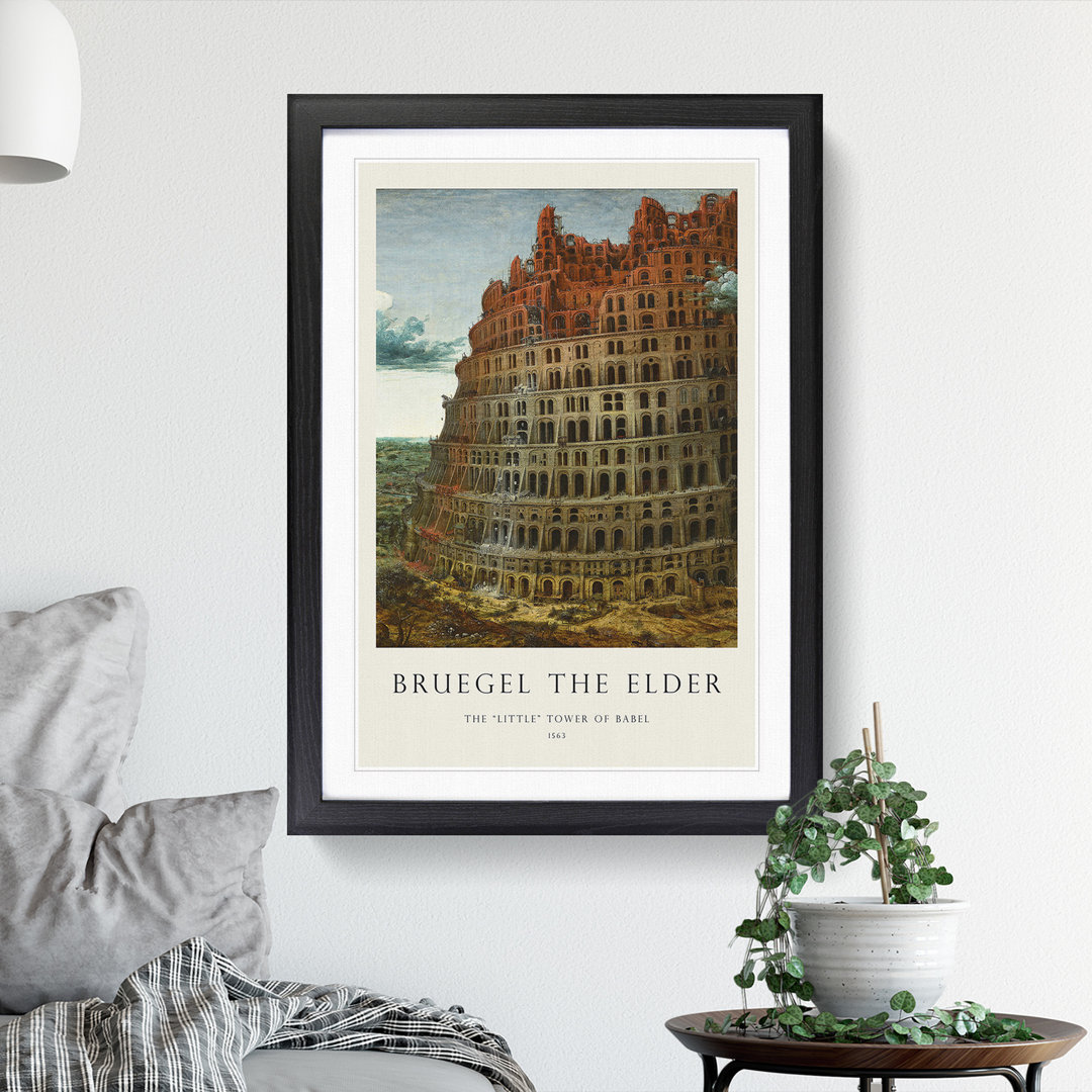 The Tower of Babel by Pieter Bruegel the Elder - Picture Frame Painting