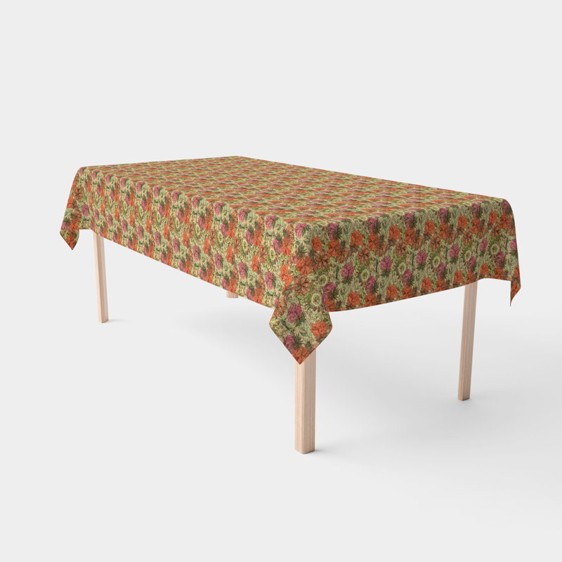 Miah Natures Flowers Tablecloth, 84" L x 60" W