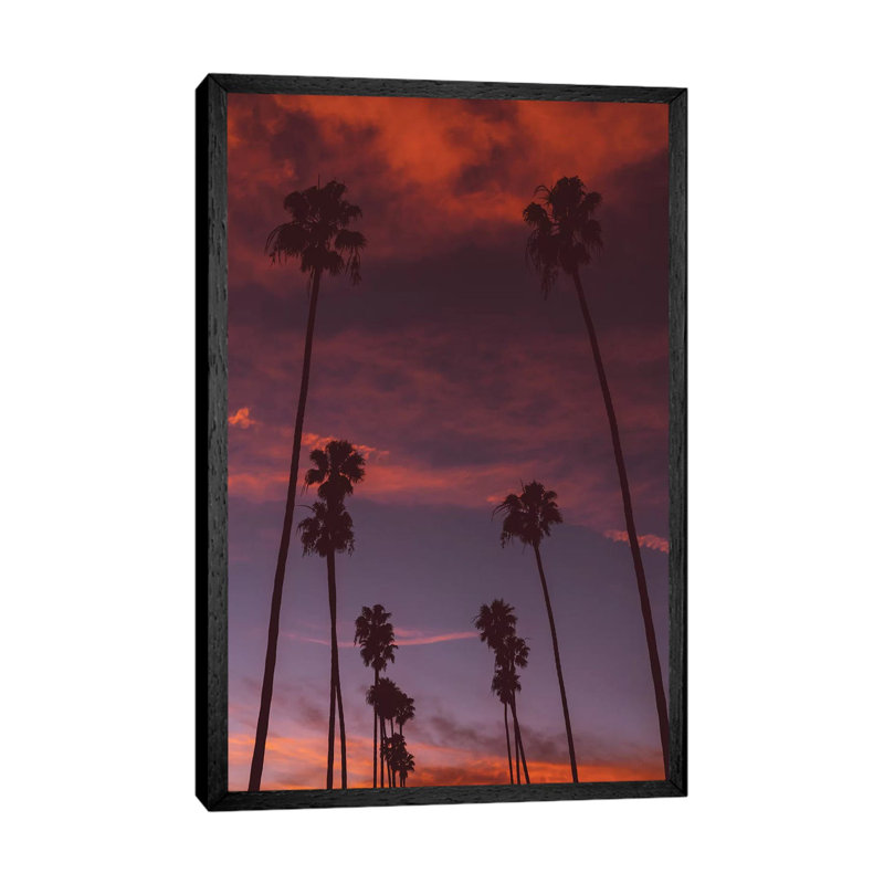 LA Sunset III by Bethany Young - Print on Canvas, 66.04cm H x 45.72cm W x 3.81cm D, Black Framed