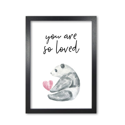 Panda You Are So Loved - Print