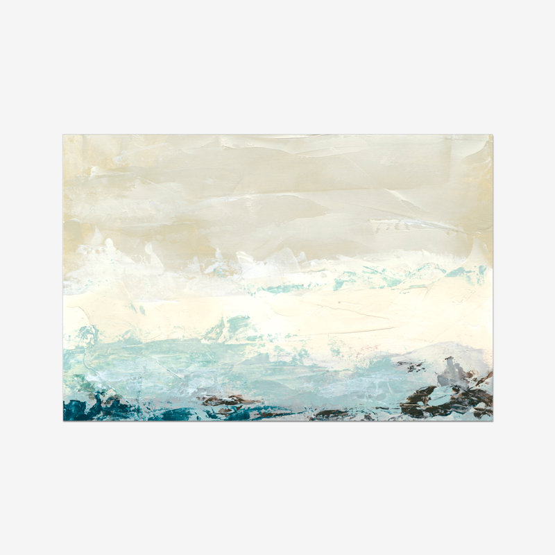 Coastal Currents I by June Erica Vess - Painting, Paper Print, 76cm H x 76cm W