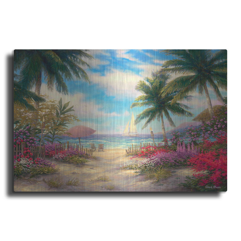 «Sea Breeze Path» par Chuck Pinson, H 16 po x l 24 po