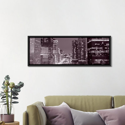 «Panoramic Wacker Drive Chicago, Illinois», reproduction de photo sur toile