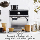 Espresso Machine With Grinder, 20 Bar Semi-Automatic Espresso Coffee Maker, 95-Ounce Water Tank