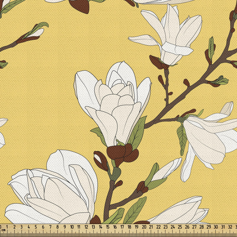 Tissu floral Ambesonne, l 36 po x L 360 po
