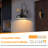 Waterproof Outdoor Motion Sensor Wall Lanterns – 2-pack For Home Porches & Garages (no Bulbs Included)-460172445