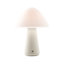 Lampe de table à DEL sans fil rechargeable Mushroom, contrôle tactile de luminosité à 3 niveaux, blanc cassé-806821592