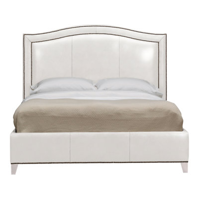 Caroline/Casey Leather Solid Wood Bed