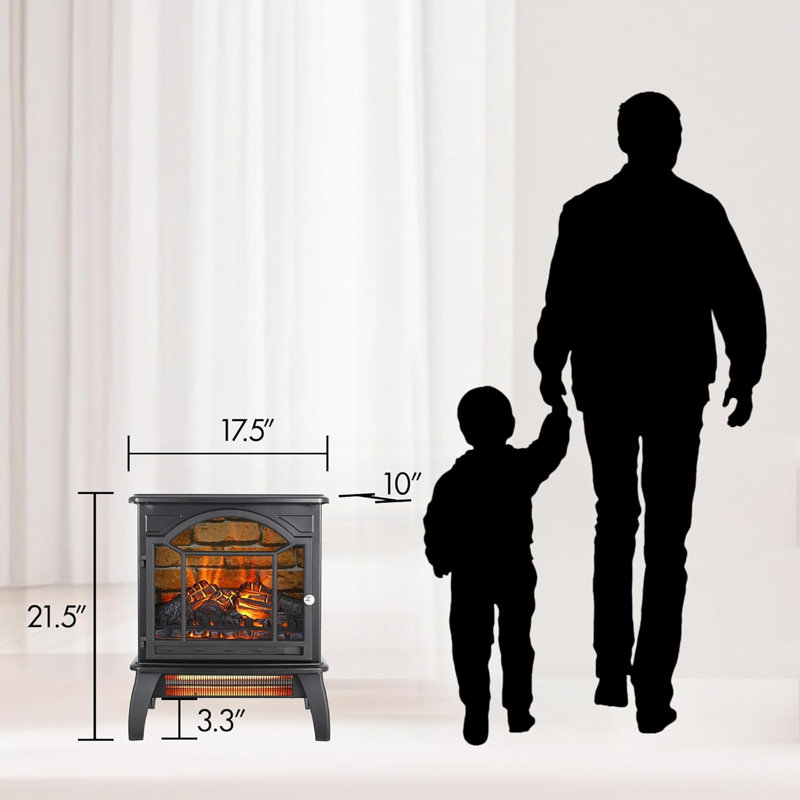 Symple Stuff 18" Electric Fireplace Projection Stove
