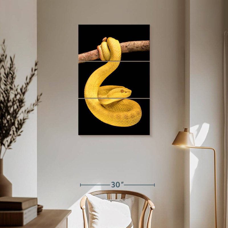 Brampt Venomous Pit Viper, 57" H x 36" W