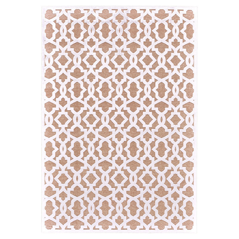 Blush / tapis blanc Ewald, Rectangle 9'8" x 12'7"