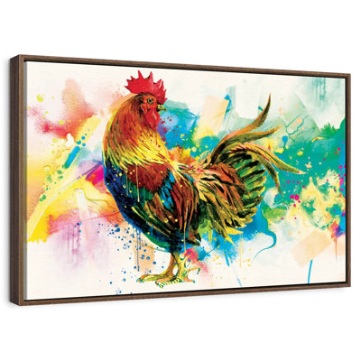 Rooster Paint Splash