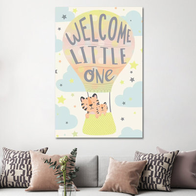 Baby's Adventure I 1 Piece Wrapped Canvas Wall Art